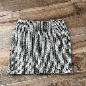 Vintage wool herringbone skirt